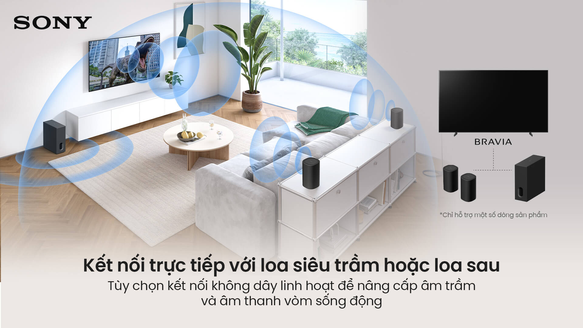 Trải nghiệm chất lượng âm thanh như tại rạp chiếu phim và khớp hoàn toàn với hình ảnh
