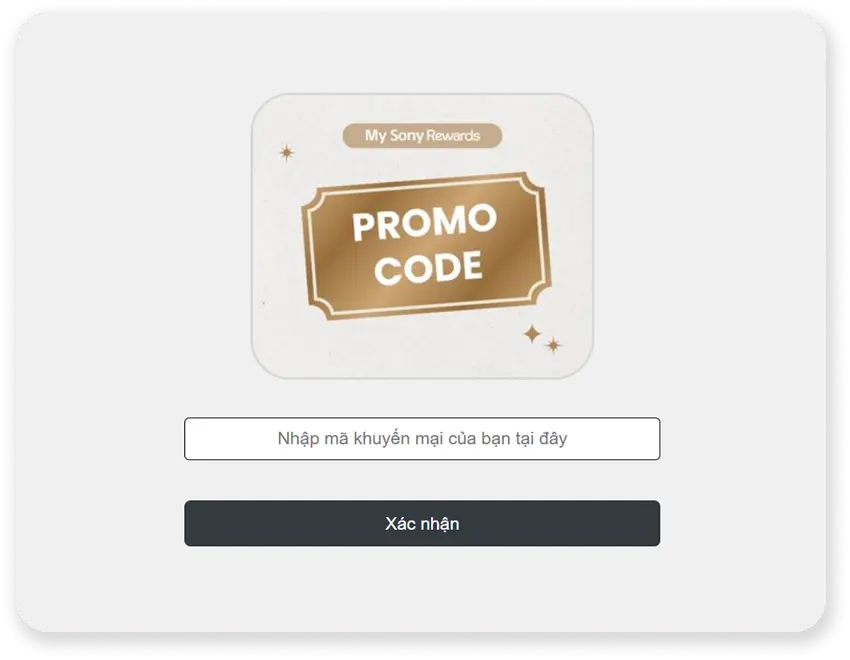 Bước 2: Nhập mã voucher