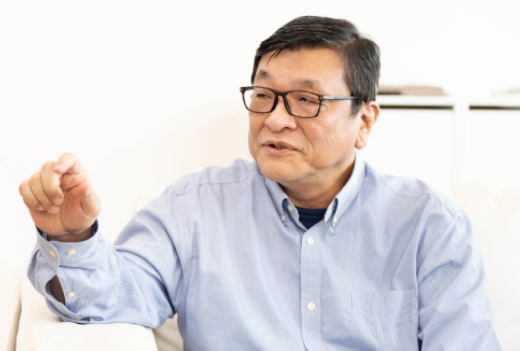 インタビュー風景の写真